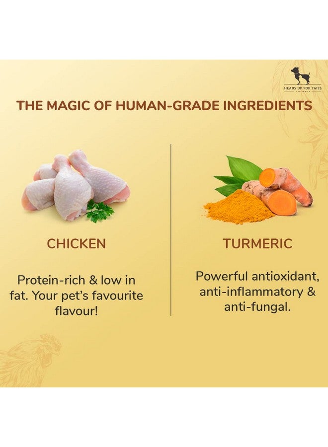 Heads Up for Tails Sara's Doggie Treats Chicken Jerky, Huft Non Veg Treats for Dogs - 70 g Each (Pack of 2) - Image 2