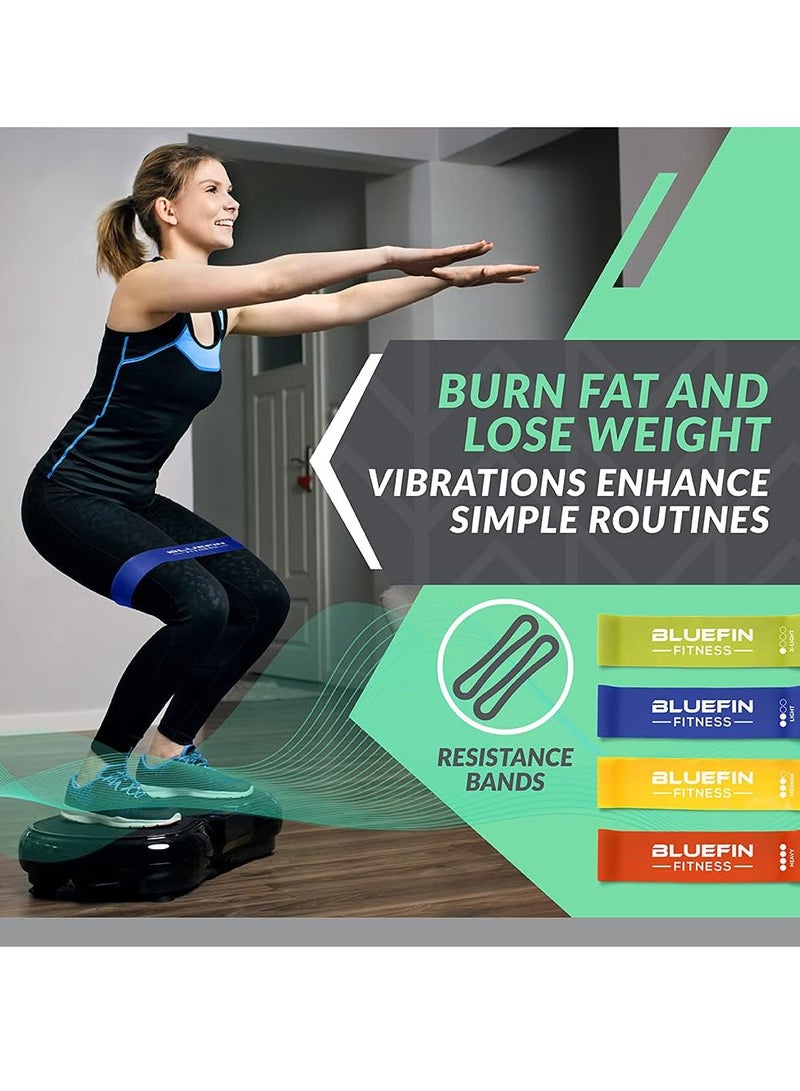 Sharpdo Vibration Plate Exercise Machine Whole Body Workout Vibrate Fitness Platform Lymphatic Drainage Machine for Weight Loss Shaping Toning Wellness Home Gyms Workout - Image 4