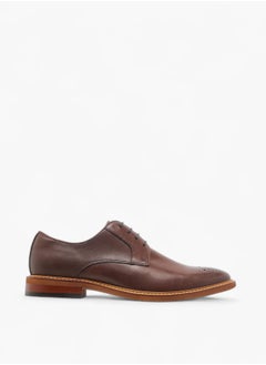 DUCHINI Mens Solid Lace-Up Derby Shoes  - Image 3