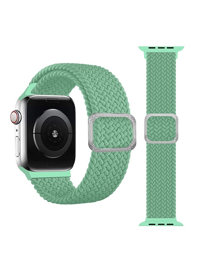 Braided Stretchy Strap Compatible with Apple Watch Band Series 10 9 8 7 6 5 4 3 SE SE2 38mm 40mm 41mm 42mm iWatch Sport Elastic Replacement Bands for Man Woman(Black+Navy Blue+Teal)
