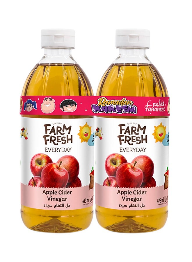 Farm Fresh Apple Cider Vinegar Twin Pack 2 x 473ml - Image 1