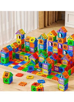 Home Colorful Large House Building Blocks, Window Design Toys, Creative Large House Building Block Toys Gifts  - Image 3