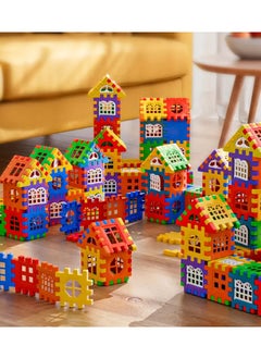 Home Colorful Large House Building Blocks, Window Design Toys, Creative Large House Building Block Toys Gifts  - Image 4