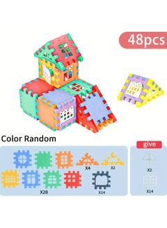 Home Colorful Large House Building Blocks, Window Design Toys, Creative Large House Building Block Toys Gifts  - Image 2