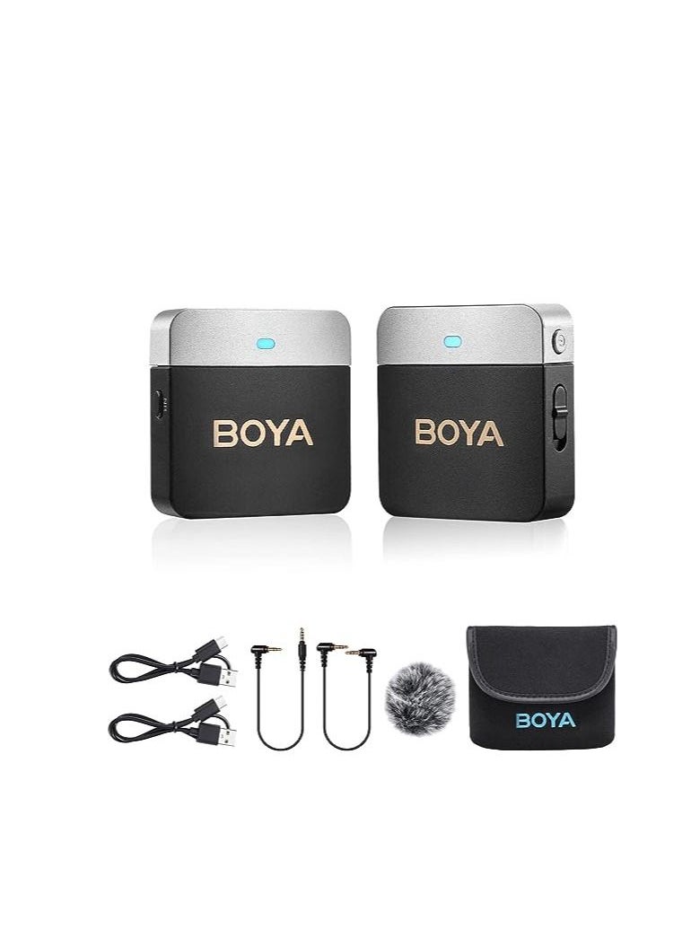 BOYA - BOYA BY M1V1 Series Wireless Lavalier Microphone M1V1 3.5mm TX RX - Image 1