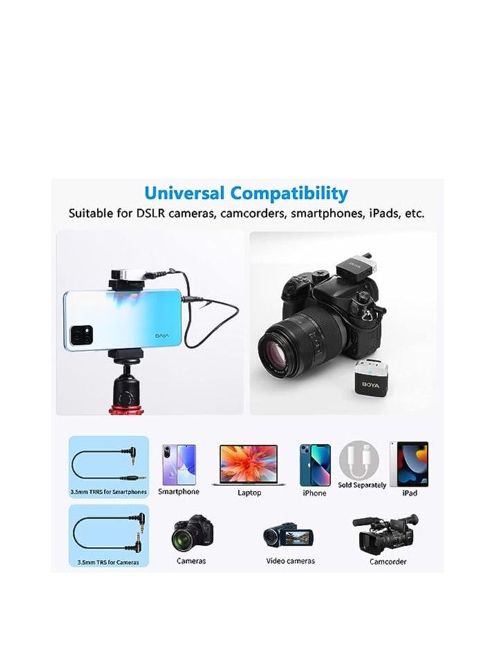 BOYA - BOYA BY M1V1 Series Wireless Lavalier Microphone M1V1 3.5mm TX RX - Image 1