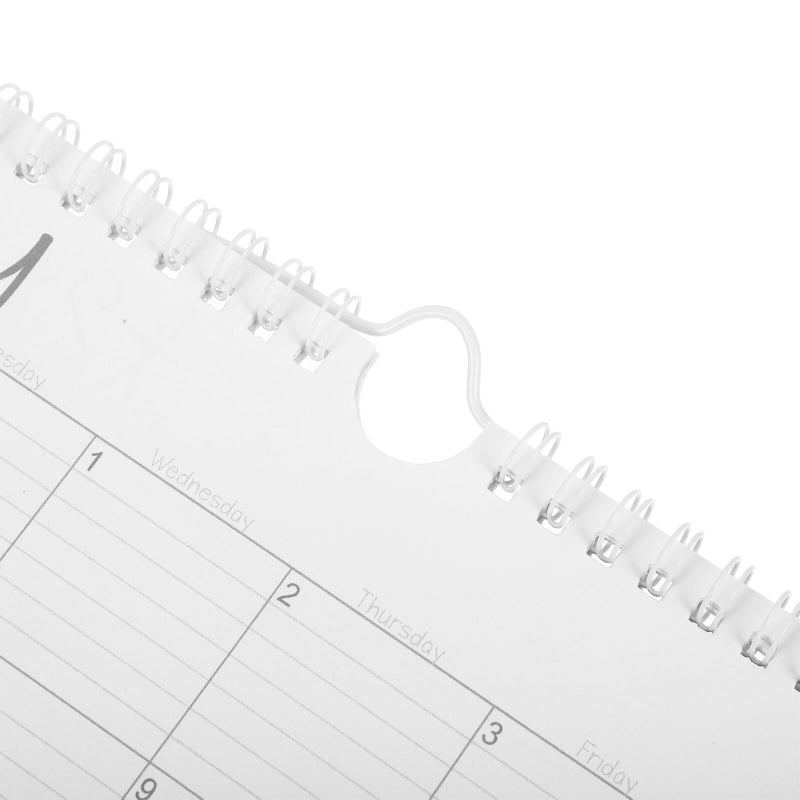 2026 Hanging Wall Calendar 12 Month Spiral Bound Whiteboard Planner - Image 3