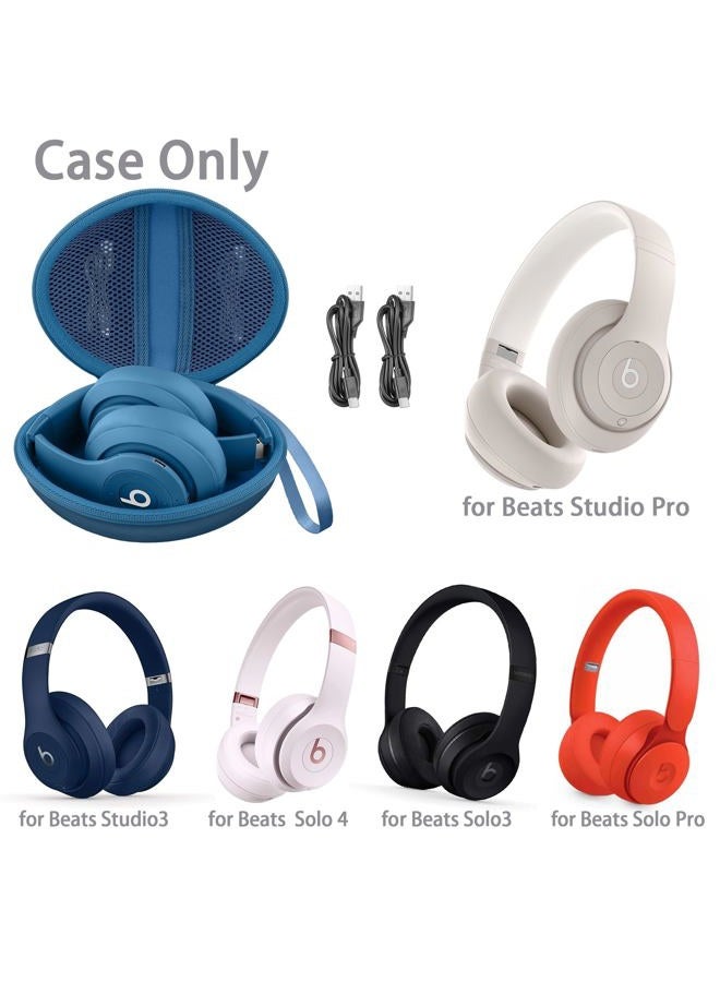 Co2Crea Hard Travel Case for Beats Dr. Dre Studio Pro /Studio3 /Solo pro /Solo4 /Solo3/ Solo2 /Solo Wireless Noise Cancelling Over-Ear Headphones (Case Only) - Image 2