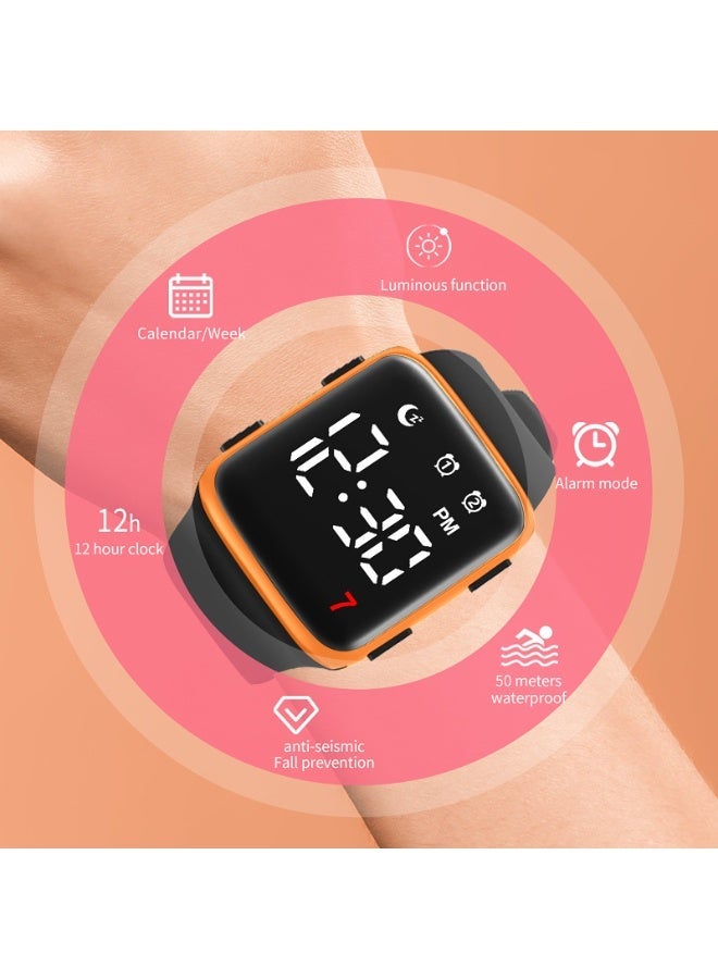 Aurevip P10 Kids Watches for Girls Boys Digital Sport Watch with Step Counter Pedometer Vibration Alarm Clock, No App Waterproof Fitness Tracker Kids Watch Boys Girls Teens Students Ages 5-16-New Style - Image 4