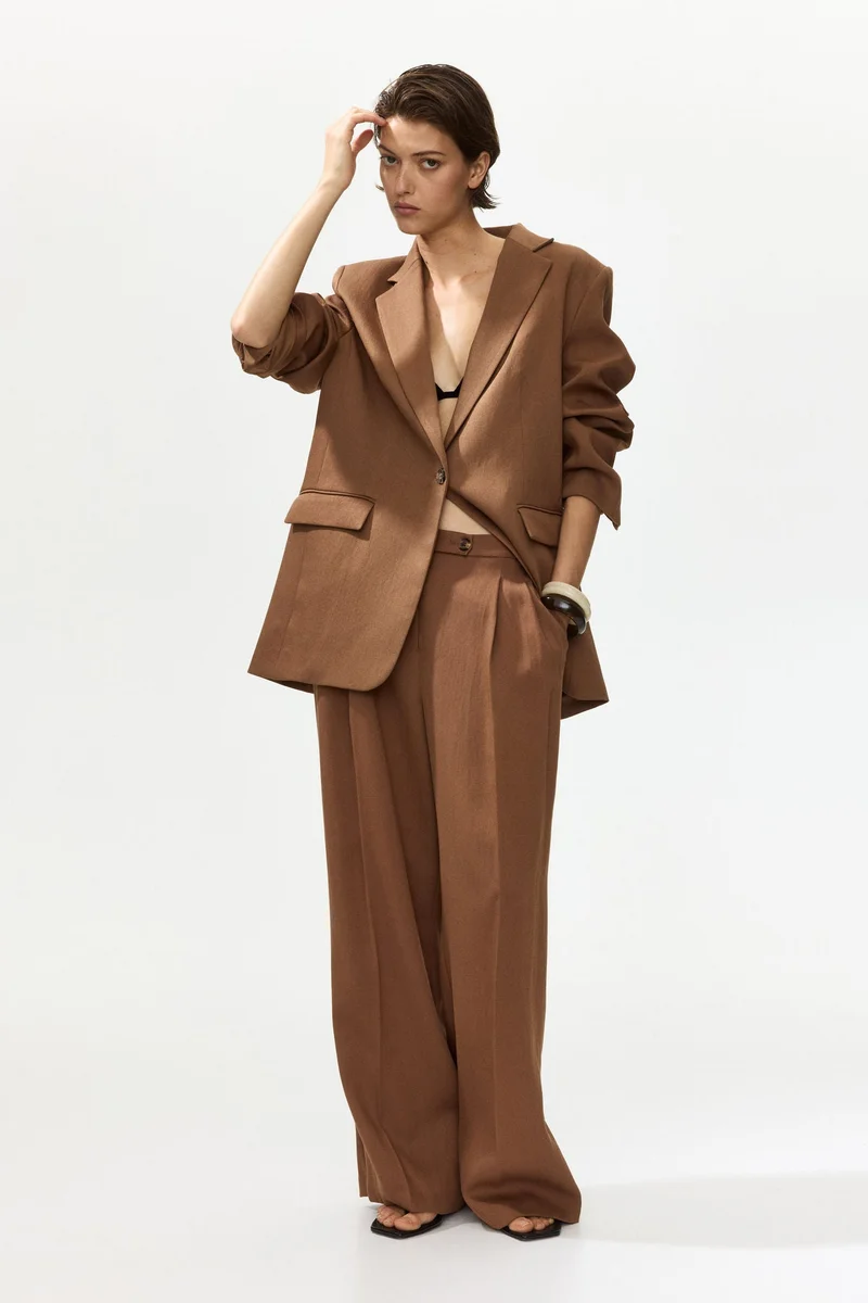 اتش اند ام بنطلون واسع مفصل