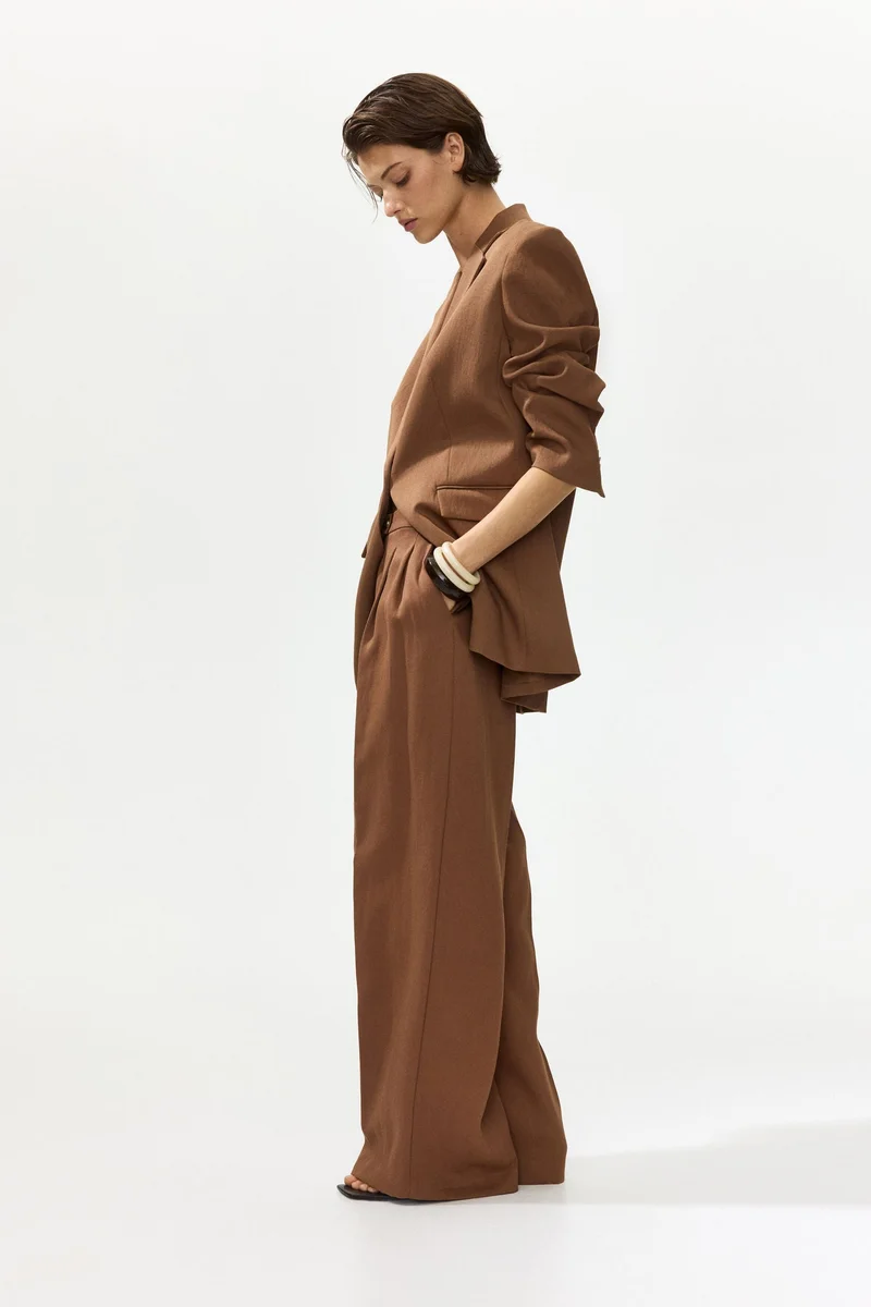 اتش اند ام بنطلون واسع مفصل