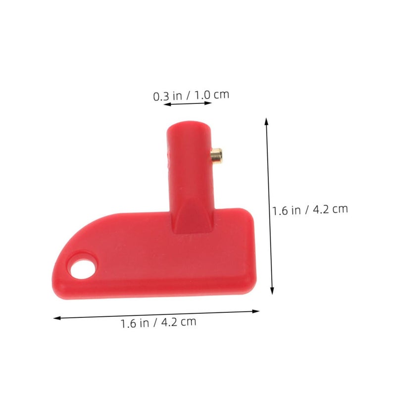 2Pcs Red Battery Disconnect Handle Emergency Power Switch for Cars Trucks Boats - Image 3