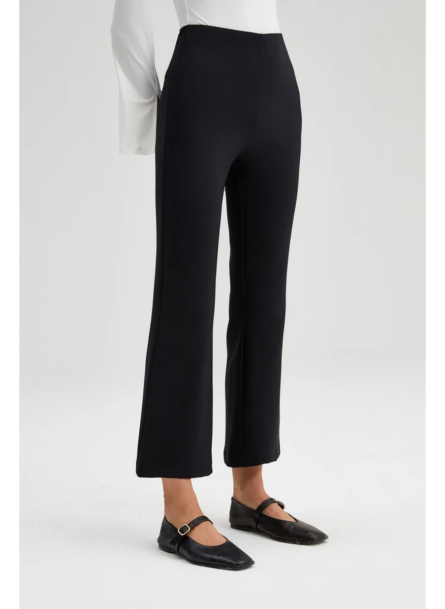 Touche Prive Elastic Waist Crepe Trousers
