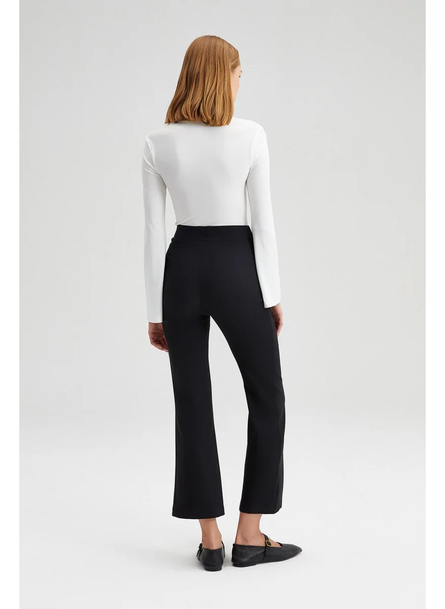 Touche Prive Elastic Waist Crepe Trousers