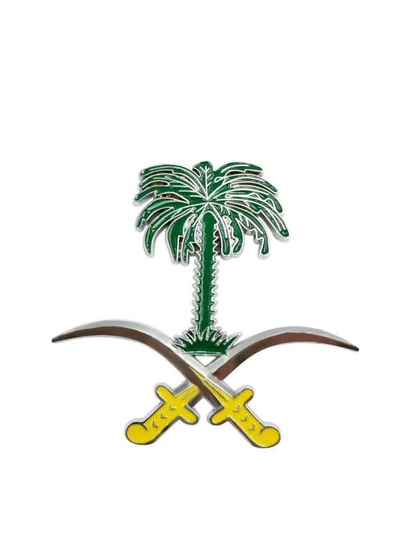 Palm and swords sign for the front grille, characterized by elegance and appropriate size, giving your car luxury - Image 1