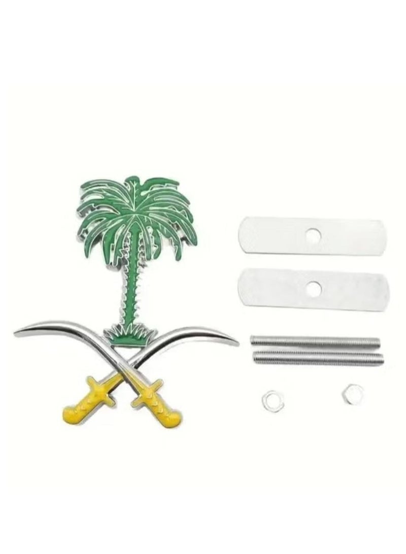 Palm and swords sign for the front grille, characterized by elegance and appropriate size, giving your car luxury - Image 3