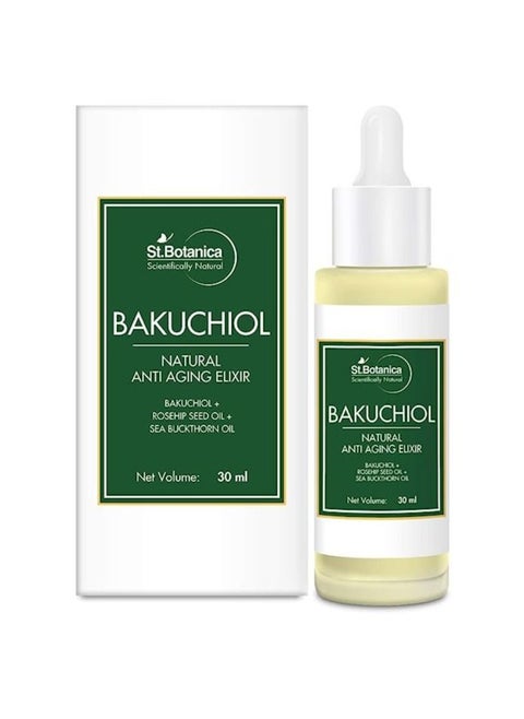 St.Botanica Bakuchiol Face Oil Natural Anti Aging Elixir With Rosehip Seed Oil
