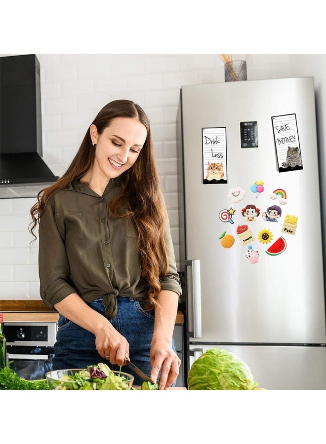 مجموعة من 12 قطعة من مغناطيسات الثلاجة، ملصقات ثلاجة مغناطيسية ثلاثية الأبعاد من الراتنج، ملصقات ثلاجة منزلية مغناطيسية لطيفة - Image 4