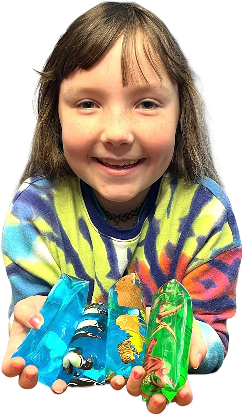 WARM FUZZY Mermaid Water Wigglers - Sensory Toys for Kids, Enhancing Tactile Exploration, Ideal for Birthday Parties, School Fundraisers, and More - Image 2