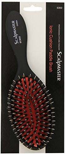 Scalpmaster Ionic Porcupine Boar Bristle Cushion Hair Brush - Image 1