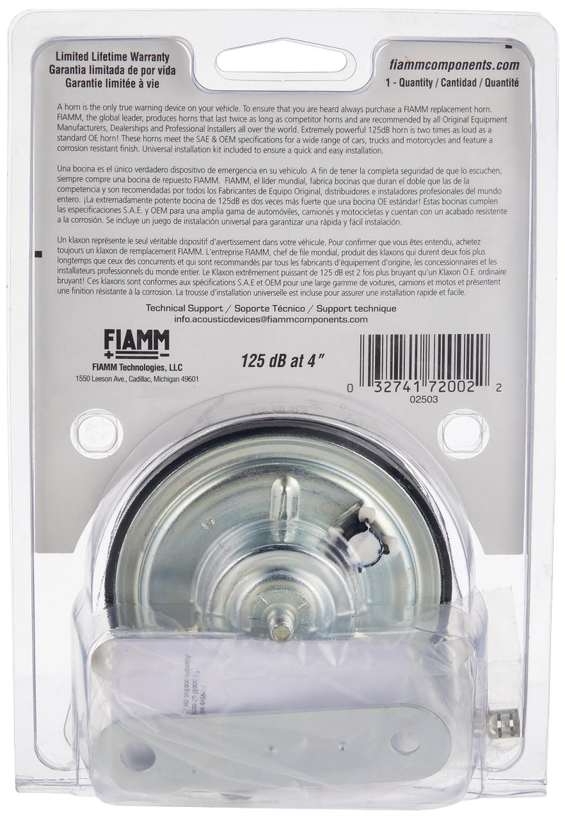 FIAMM 72002 HIGH Note Replacement Horn - Image 2