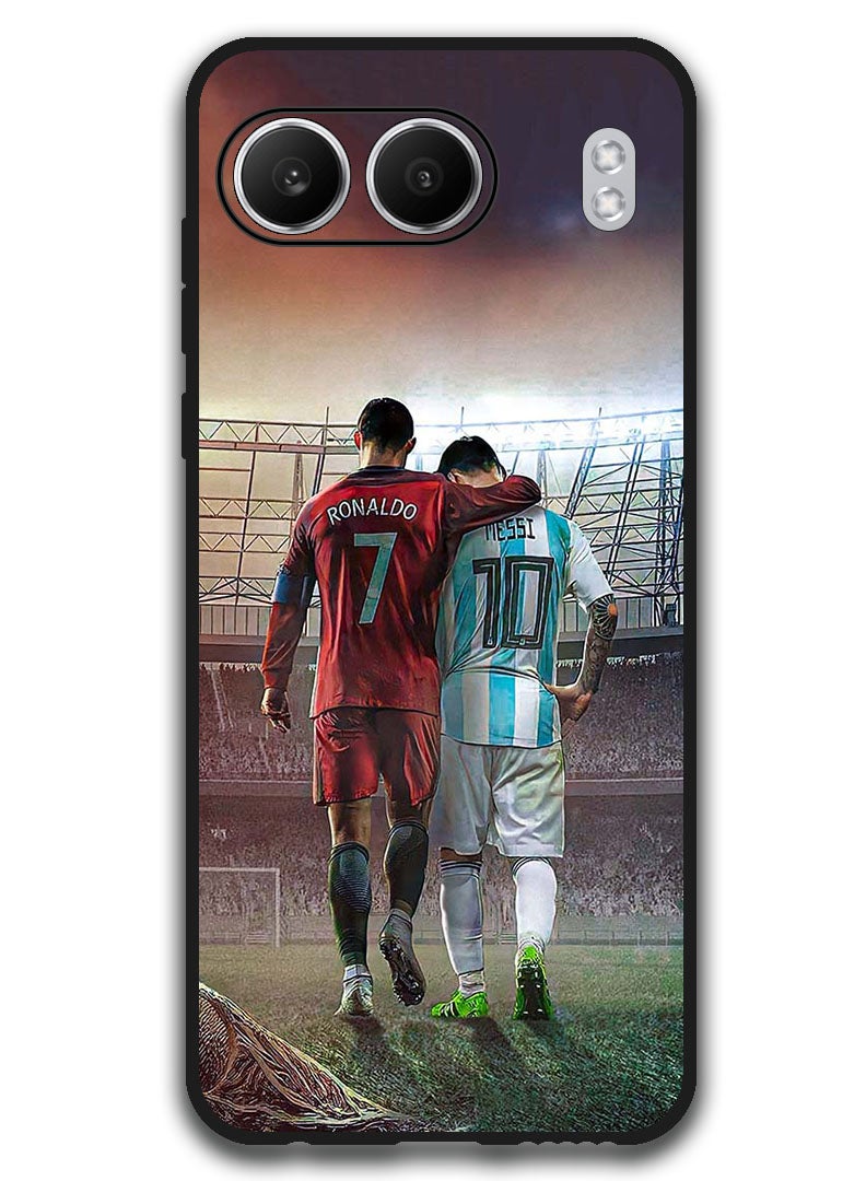 Theodor غطاء واقي مضاد للخدش ومقاوم للصدمات لجهاز OnePlus Nord 4 رونالدو ميسي - Image 1