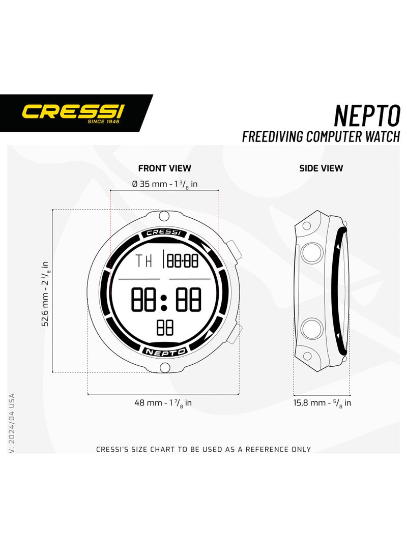 Cressi Nepto Dive Computer Black - Image 3