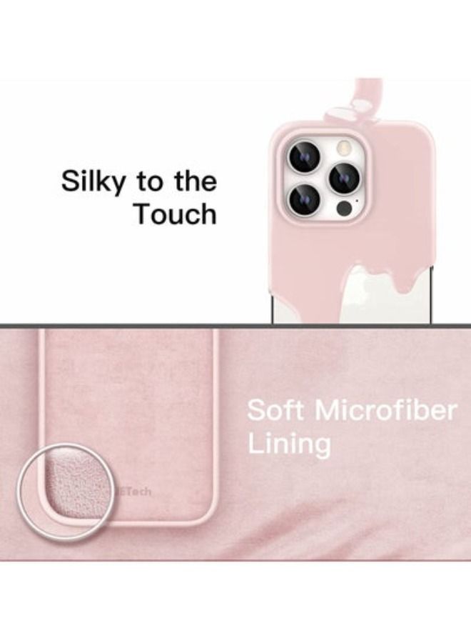 ACLIX Silicone Case for iPhone 14 Pro Max 6.7-inch, Silky-Soft Touch Full-Body Protective Phone Case, Shockproof Cover with Microfiber Lining (Pink) - Image 3