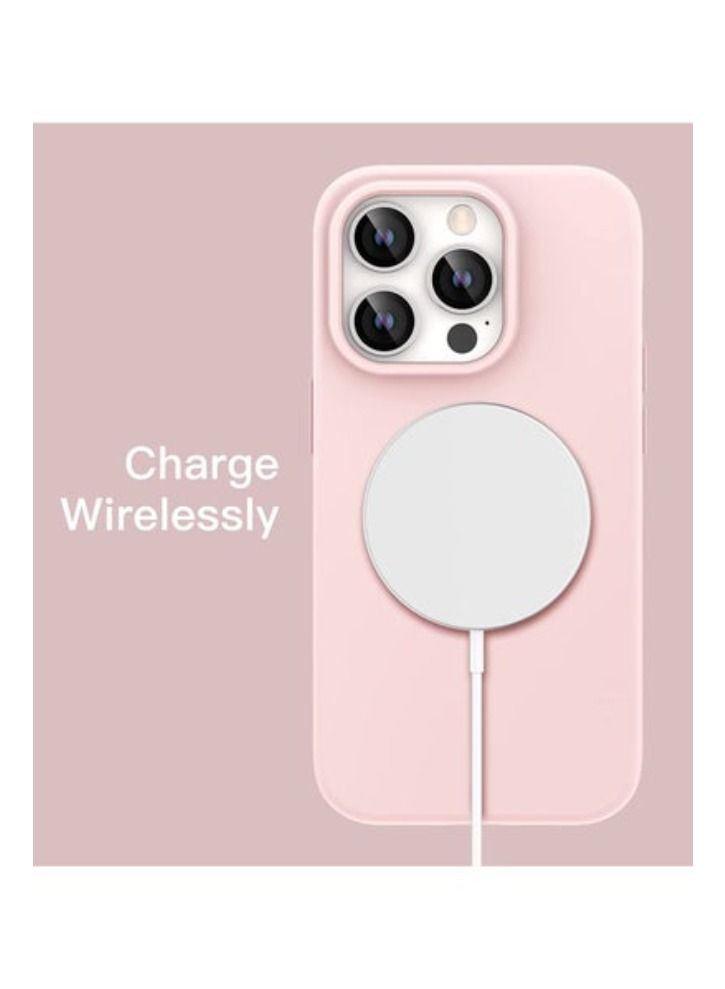 ACLIX Silicone Case for iPhone 14 Pro Max 6.7-inch, Silky-Soft Touch Full-Body Protective Phone Case, Shockproof Cover with Microfiber Lining (Pink) - Image 2