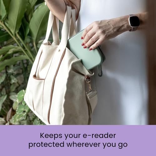 Strapsicle Silicone Clutch for Kindle EReaders MultiPurpose Bag for Phone Wallet Keys Fits 687 Paperwhite 2024 6 Kindles Kobos Nook AntiDust Coating Sage - Image 3