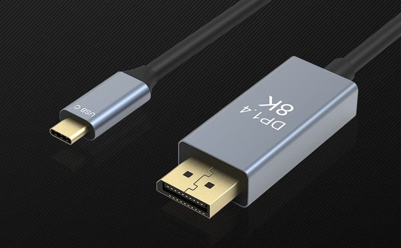 CARE CASE CARECASE® USB C to Displayport Cable 8K 60Hz 30Hz, 4K 144Hz 120Hz Thunderbolt 3 to Displayport Cable 6.6ft.USB Type C-DP Compatible with MacBook Pro, Laptop, Projector, TV, PC.(CC-C TO DP) - Image 5