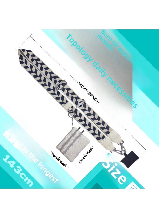 Generic - Phone Strap With Zippered Pouch Mobile Phone Strap Slung Shoulder Mobile Phone Lanyard-Specifications:Customized Starting From 200 - Image 1