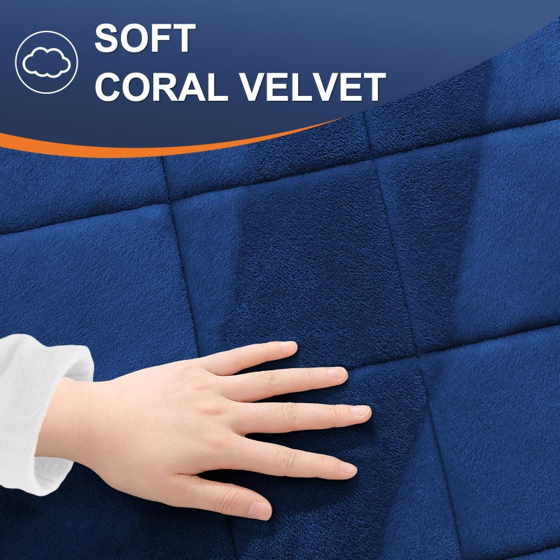 OLANLY Memory Foam Bath Mat 59x24  Ultra Soft and Absorbent Bathroom Mat  Machine Washable Bathroom Rugs  Comfortable  Thick Bath Rugs Carpet for Bathroom Floor  Tub and Shower  Navy - Image 4