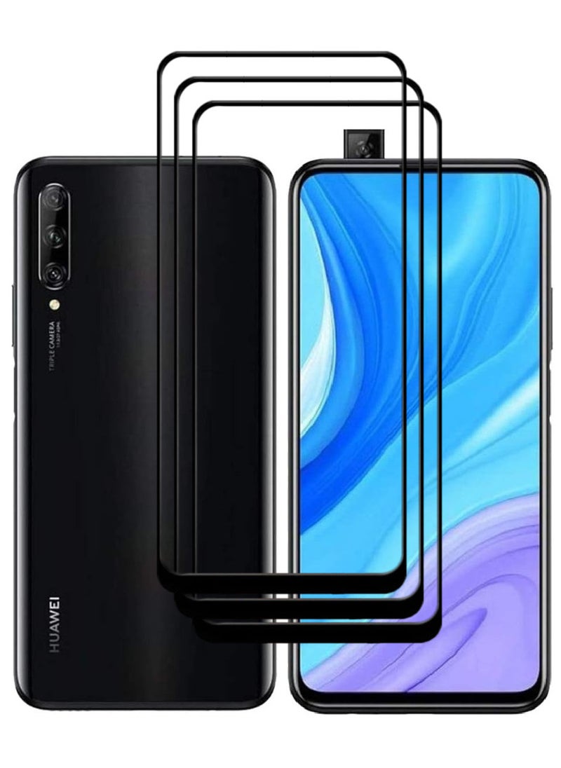 ACLIX 3 Pieces Antistatic ESD Dustproof Premium Quality High Definition Tempered Glass Screen Protector Designed For Huawei Y9s - Image 1