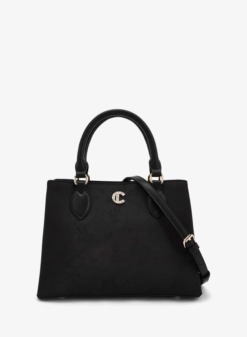 Le Confort Tote In Metallic Jacquard Matchback Ramadan Collections