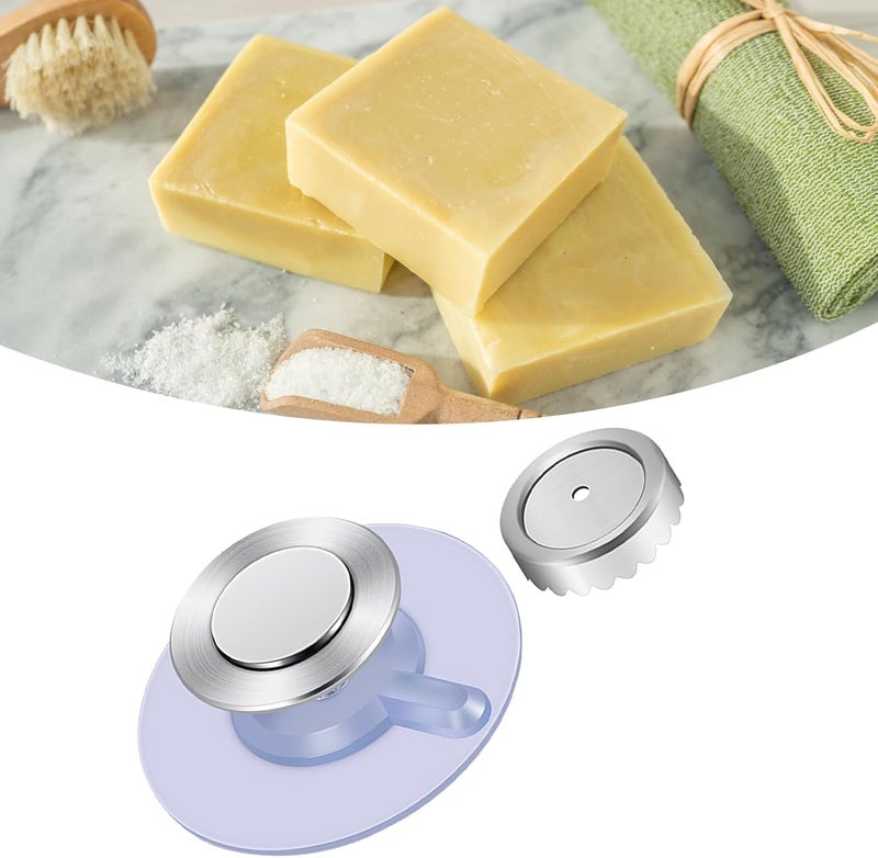 Stainless Steel Magnetic Dish Mounted Saver for Bathroom Kitchen, Easy to Install, Magnetic Holder for of Soaps, Toilet Bathroom Kitchen (Sticker Type) - Image 4