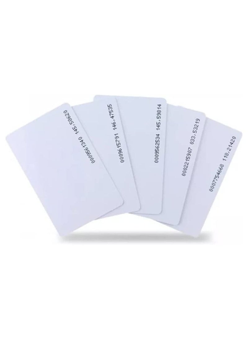 Rubik 125Khz RFID Cards Fixed Unique Number Printable PVC ID Cards, Non-Writeable Proximity Smart Cards For Time Attendance Access Control Parking (50 Cards)  - Image 2