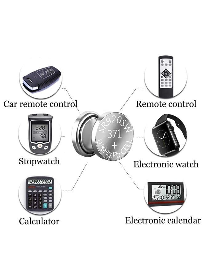 SKOANBE 10PCS 1.5V 371 370 SR920SW LR921 AG6 Button Coin Cell Watch Battery - Image 4