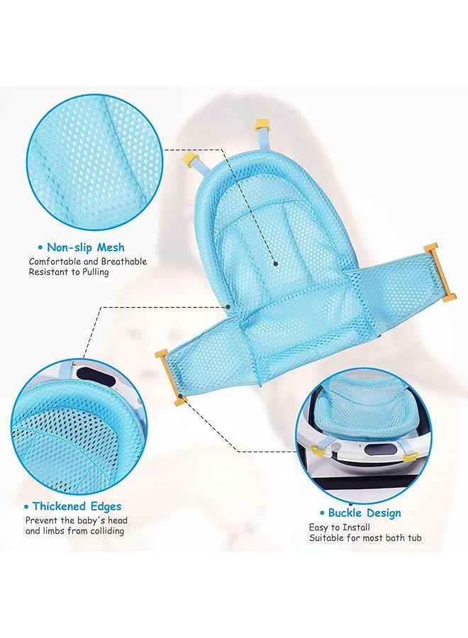 LINJIE Baby Bath Net Slip Resistant Seat Mat Adjustable Infant Bath Supporter Hygienic/Easy To Store For Newborn Infant 0 12 Months - Image 3