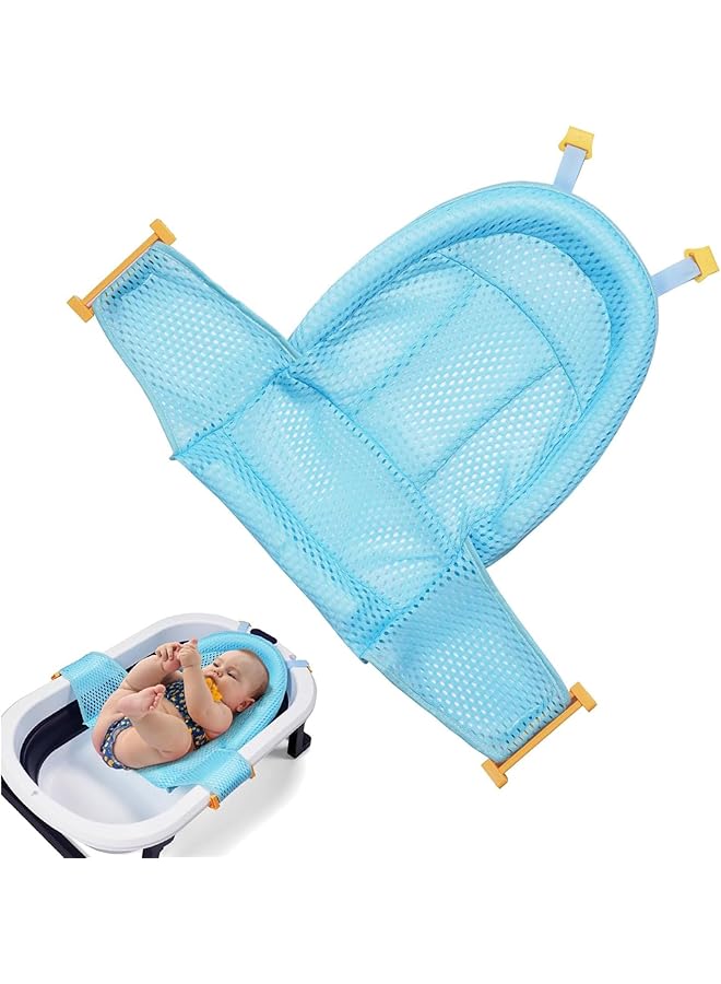 LINJIE Baby Bath Net Slip Resistant Seat Mat Adjustable Infant Bath Supporter Hygienic/Easy To Store For Newborn Infant 0 12 Months - Image 1
