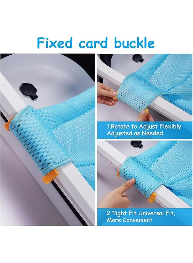 LINJIE Baby Bath Net Slip Resistant Seat Mat Adjustable Infant Bath Supporter Hygienic/Easy To Store For Newborn Infant 0 12 Months - Image 2