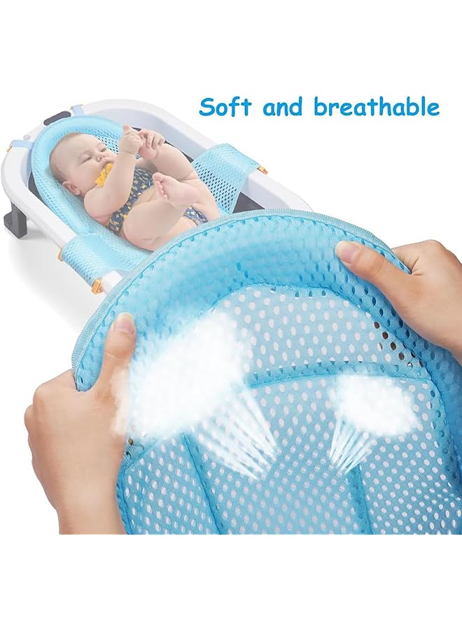 LINJIE Baby Bath Net Slip Resistant Seat Mat Adjustable Infant Bath Supporter Hygienic/Easy To Store For Newborn Infant 0 12 Months - Image 4