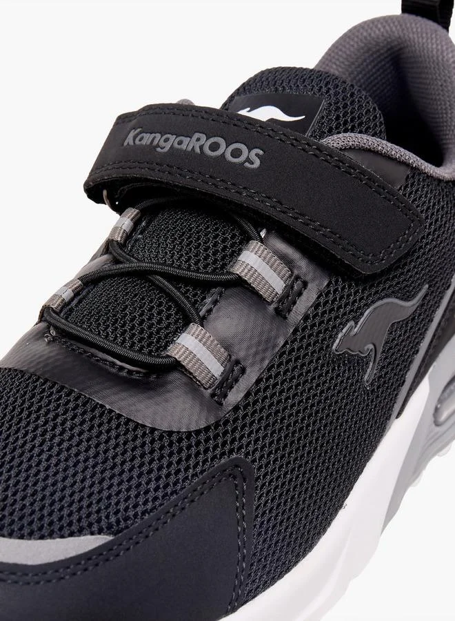 Kangaroos BLACK Boys Hook & Loop Sports Shoes for Men | Best Price UAE