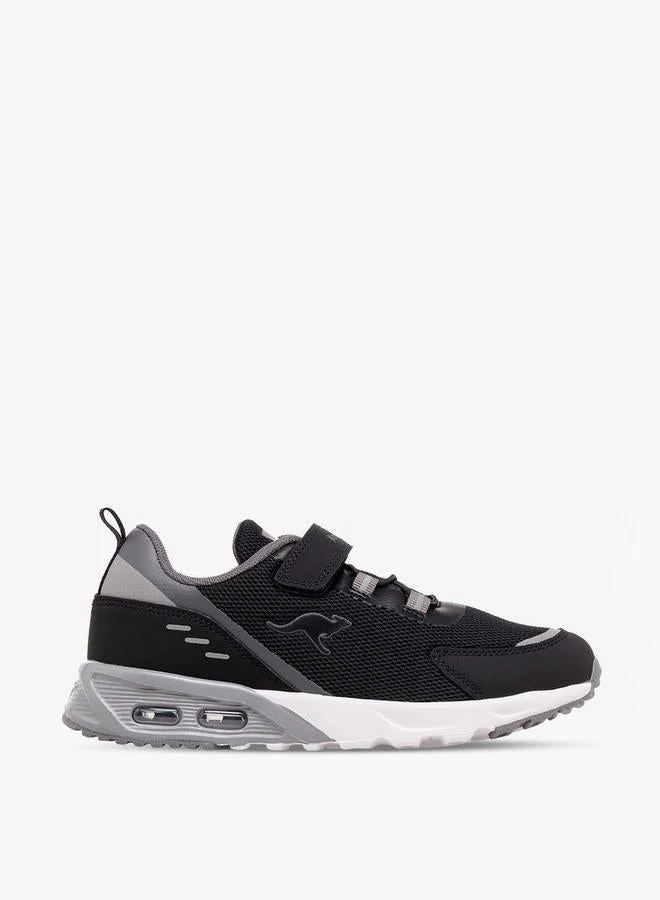 Kangaroos BLACK Boys Hook & Loop Sports Shoes for Men | Best Price UAE