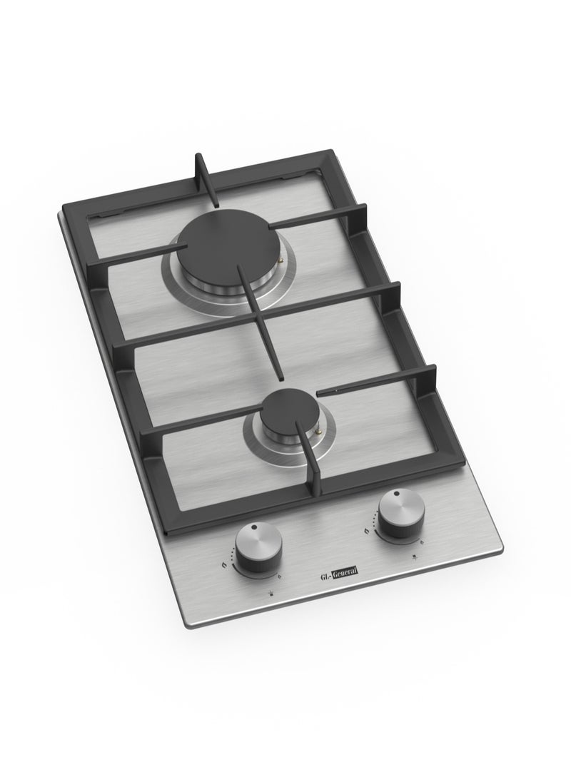 GL General General GL 2 Burner 51x30cm Built in gas Cooker, Heavy Duty Stand , Auto Burn, Total Safety, Easy to Clean  - Image 2