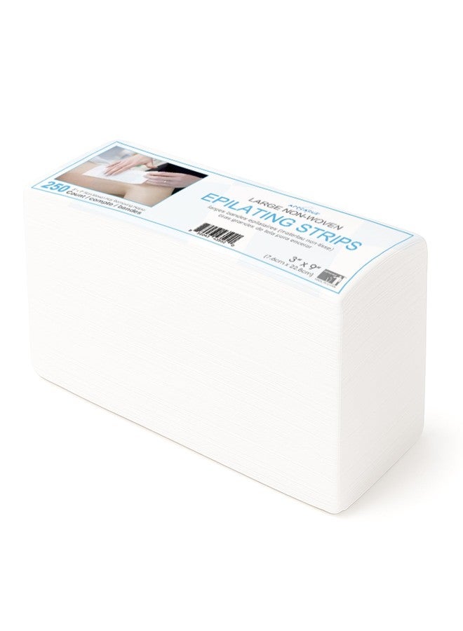 Appearus 250-Count Large 3x9 Non-Woven Waxing Strips - 90 gsm Tear-Resistant, Lint-Free Epilating Strips for Face & Body - Compatible with All Soft Waxes - Professional Spa-Grade Hair Removal - Image 1