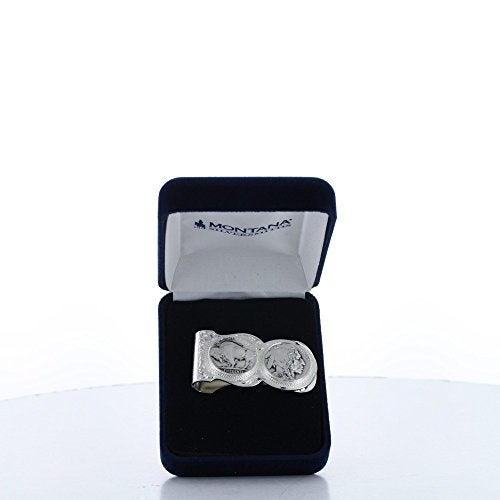 Montana Silversmiths Made in the USA Western Lifestyle Money Clip (Buffalo Indian Nickel Scalloped) - Image 2