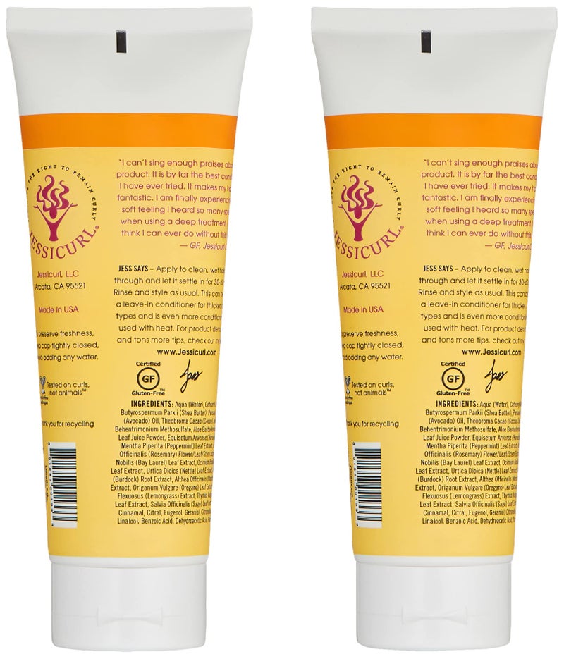 Jessicurl, Deep Conditioning Treatment, No Fragrance Added, 16 Fl oz. Deep Conditioner for Dry Damaged Hair, great Anti Frizz Hair Mask and Leave in Conditioner for Curly Hair - Image 2