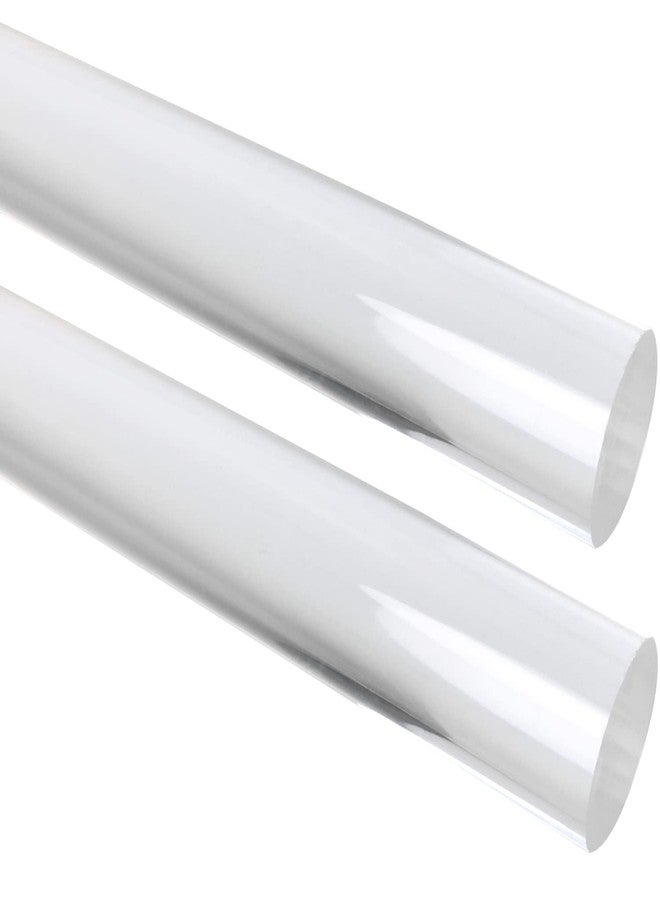 MEETOOT ميتووت 2 قطع من دبابيس العجين الشفافة 165x13 مم قضيب مجوف شفاف للطين، السيراميك، النحت، الطين الشفاف المنحوت، أسطوانة أكريليك - Image 1