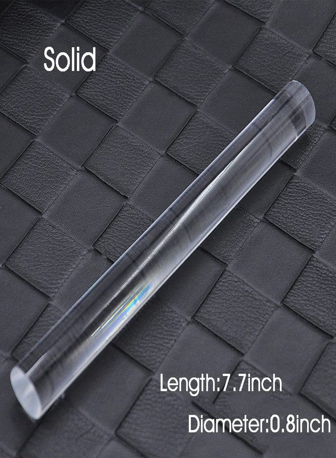 MEETOOT ميتووت 2 قطع من دبابيس العجين الشفافة 165x13 مم قضيب مجوف شفاف للطين، السيراميك، النحت، الطين الشفاف المنحوت، أسطوانة أكريليك - Image 2